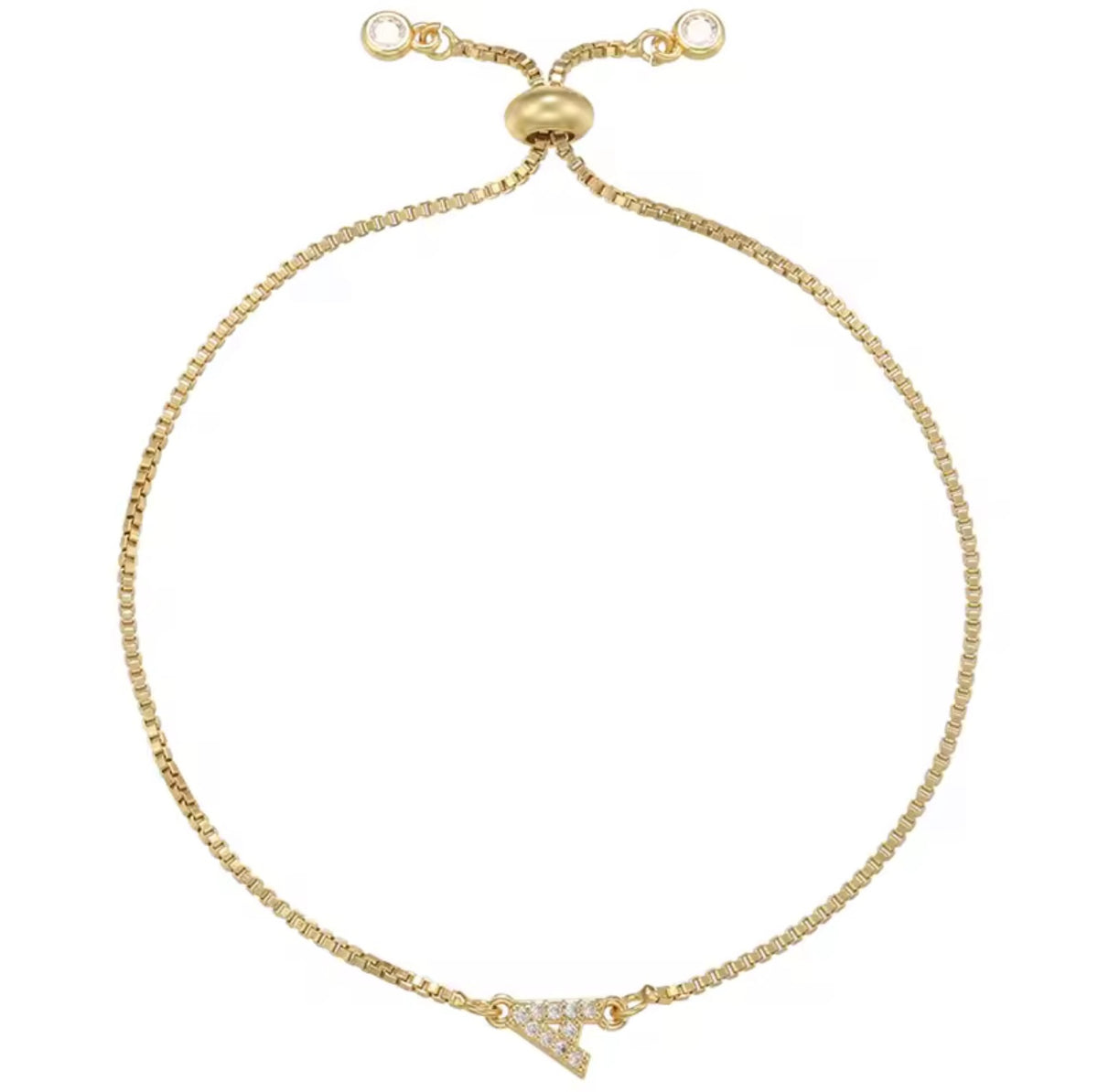 Initial Tennis Bracelet